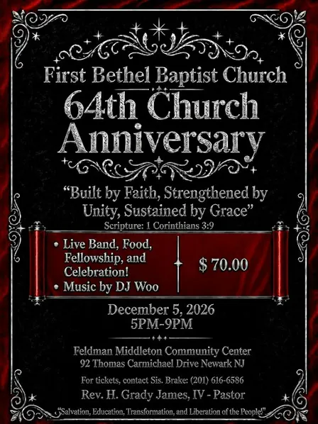First Bethel Baptist Church 64th Anniversary