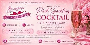 Brasier con Propósito + Pink Sparkling Cocktail + 5th Anniversary.