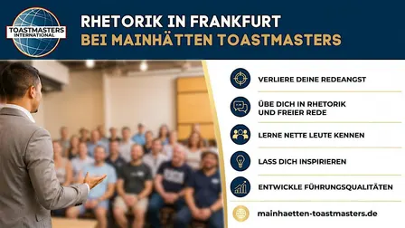 Rhetorik bei Mainhätten Toastmasters