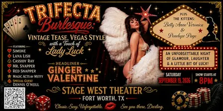 Trifecta Burlesque: Vintage Tease, Vegas Style with a Touch of Lady Luck