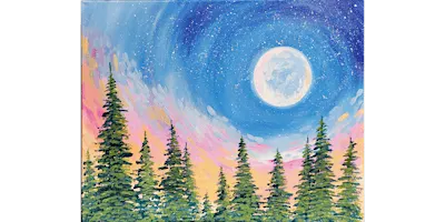 Moon Over the Forest - Paint and Sip in Cincinnati | Classpop!™