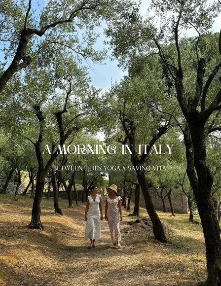 A Morning in Italy—Yoga • Coffee • Olive Oil