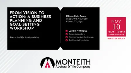 From Vision to Action: a Business Planning and Goal-Setting Workshop