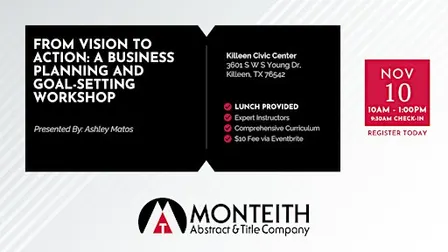 From Vision to Action: a Business Planning and Goal-Setting Workshop