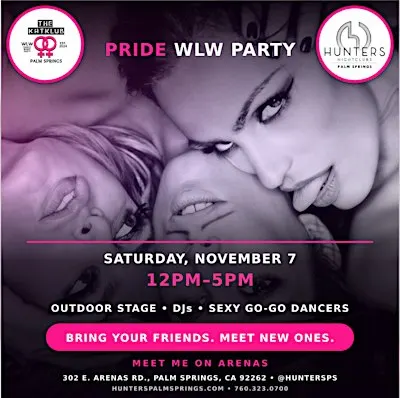Palm Springs Pride 2026: WLW / Sapphic Day Party at Hunters Palm Springs