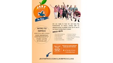 Wednesday Night Intro Improv Comedy Drop-In Class in Ojai!