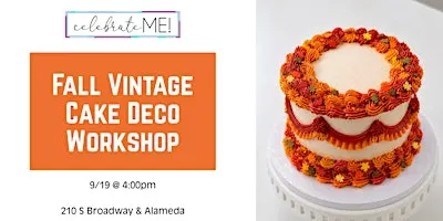 Fall Vintage Cake Deco