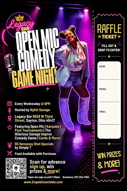 Open Mic Comedy Game Night with Nykki Savage