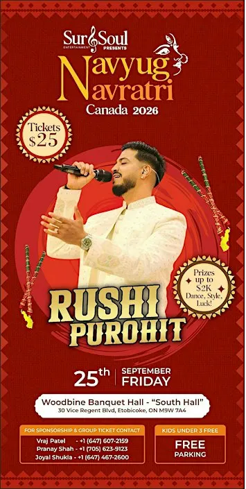 Navyug Navratri Festival 2026 with Rushi Purohit - September 25, 2026