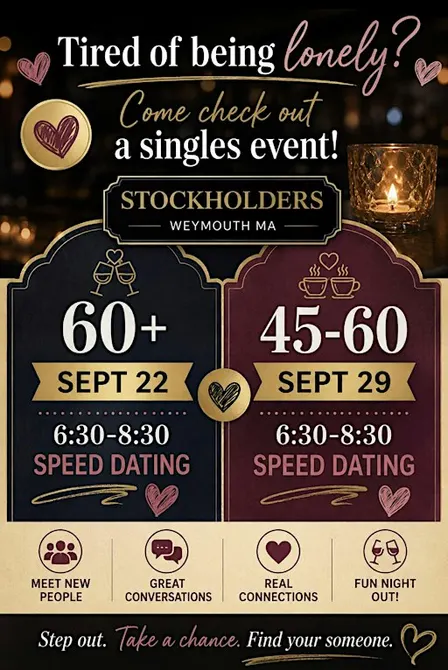 60+ Stockholder singles speed dating