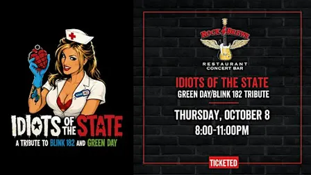 IDIOTS OF THE STATE: GREEN DAY & BLINK 182 TRIBUTE @ Rock & Brews Royal Oak