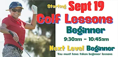 Beginner & 2nd Level Beginner Golf Lessons - Alhambra Golf Course Saturdays