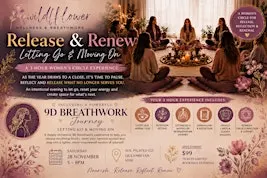 Release & Renew Letting Go and Moving On Womens Circle with 9D Breathwork