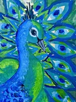 HOLIDAY ART CLASS: Peacock Painting + Cupcake Pottery