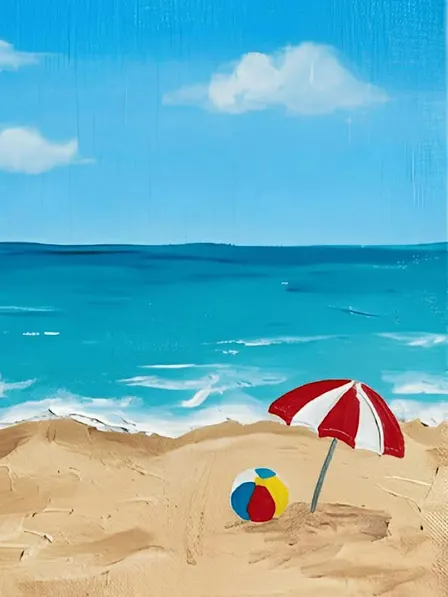 HOLIDAY ART CLASS: Beach Painting + Pottery Llama