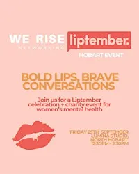 We Rise Networking Liptember Hobart Event