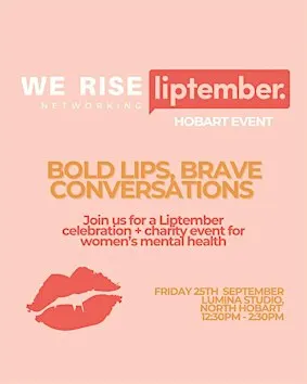We Rise Networking Liptember Hobart Event