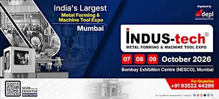 INDUS-tech Mumbai 2026 - Metal Forming & Machine Tools Expo
