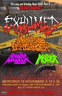 Exhumed, Jarhead Fertilizer, Savage Master, Molder