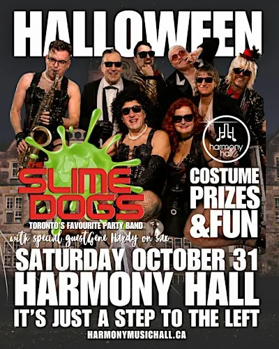 The Slime Dogs Halloween Party at Harmony Hall!