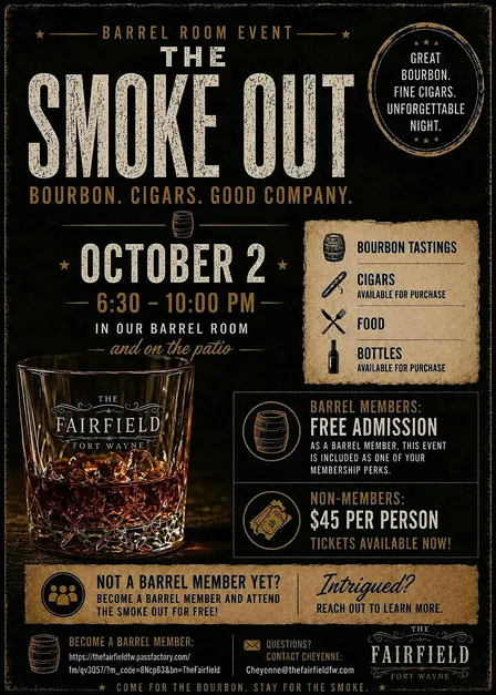THE SMOKE OUT | Barrel Room Event