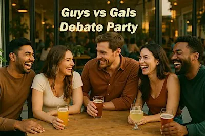 Guys Vs. Gals Great Debate & Dinner Party!