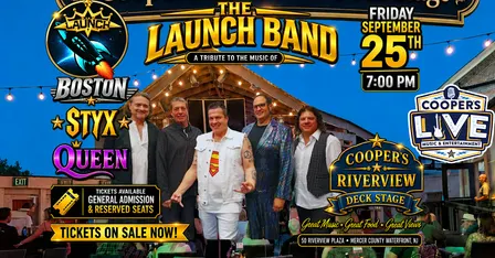 The Launch Tribute to Boston, Styx, and Queen at Cooper's Riverview!