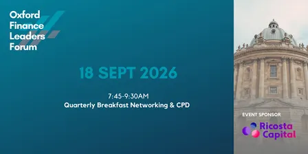 Oxford Finance Leaders Forum September 2026