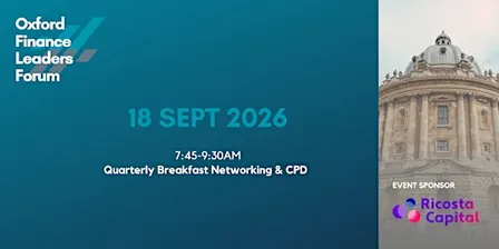 Oxford Finance Leaders Forum September 2026