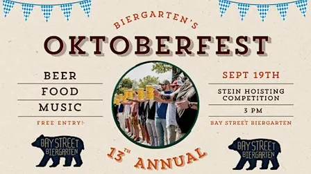 Biergarten September Oktoberfest Stein Hoisting Sign Up