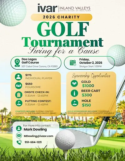 2026 IVAR CHARITY GOLF TOURNAMENT