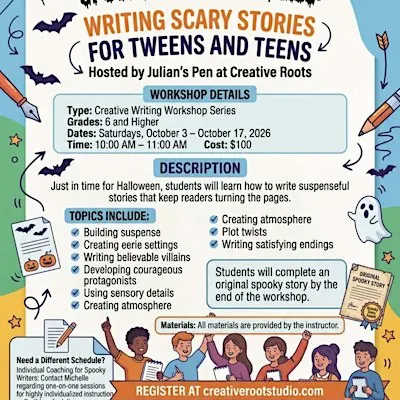 Spooky Halloween Tales: Writing Scary Stories for Tweens and Teens