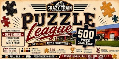 League - Jigsaw Puzzle Night at Crazy Train 500 Piece