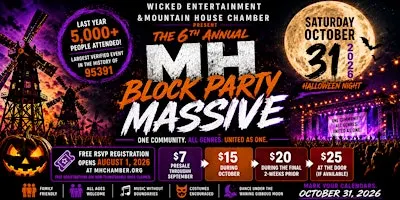 6th Annual MH Block Party MASSIVE - Halloween Night 2026