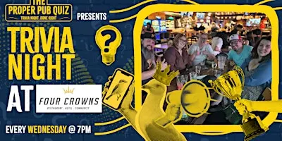 The Proper Pub Quiz at Four Crowns Restaurant & Bar | Trivia Night
