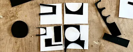 Set of Tiles - Decal Cut Collage Workshop