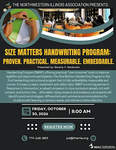 Size Matters Handwriting Program: Proven. Practical. Measurable. Embeddable