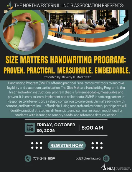 Size Matters Handwriting Program: Proven. Practical. Measurable. Embeddable