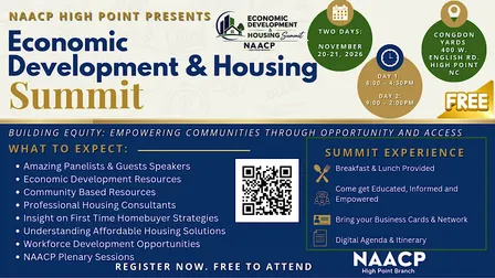 2026 NAACP High Point Economic Development and Housing Summit