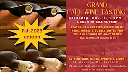 Grand Fall Wine Tasting 2026 at Boutique