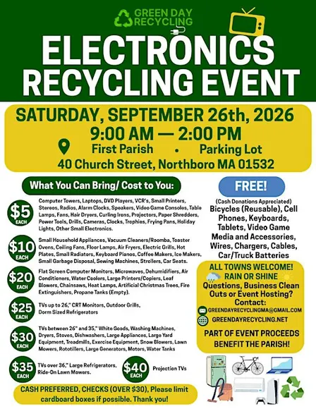Northboro Electronics Recycling Event ♻️