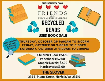 Friends of the Norfolk Public Library Recycled Reads Used Book Sale