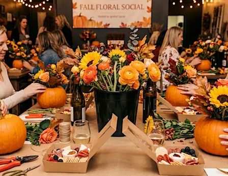 The Fall Floral Social: Hands-On  Pumpkin Floral Design Workshop