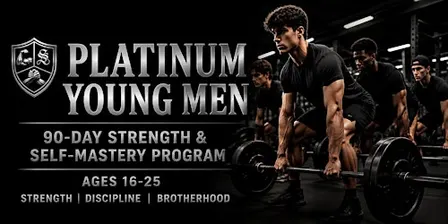 Platinum Young Men | 90-Day Strength & Self-Mastery Program (Ages 16-25)