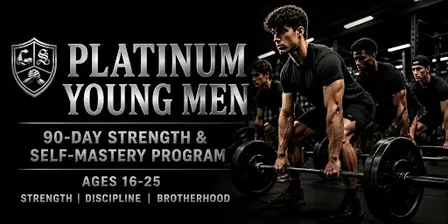 Platinum Young Men | 90-Day Strength & Self-Mastery Program (Ages 16-25)