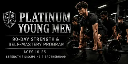 Platinum Young Men | 90-Day Strength & Self-Mastery Program (Ages 16-25)