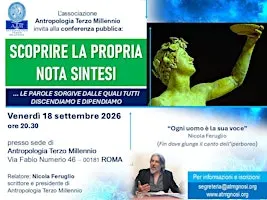 Nicola Feruglio "SCOPRIRE LA PROPRIA NOTA SINTESI" conferenza a Roma