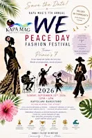 The WE – Peace Day Festival 2026 It's YOU. It's ME. It's WE.
