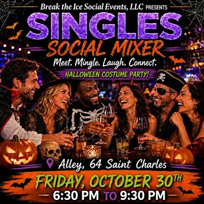 Singles Social Mixer St. Charles, IL Alley 64 Halloween Party
