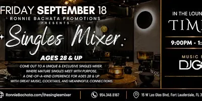 SINGLES MIXER AGES 28 & UP